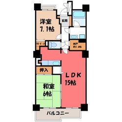 ライオンズマンション古河スカイタワーの物件間取画像